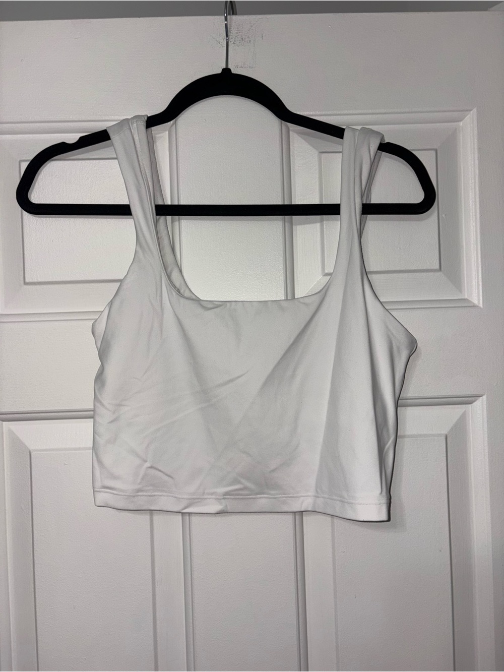 Athleta White Scoop Neck Tank Top